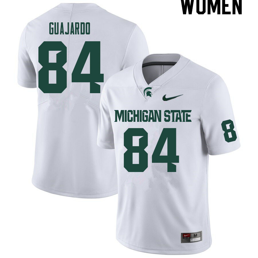 Women #84 Tommy Guajardo Michigan State Spartans College Football Jerseys Sale-White